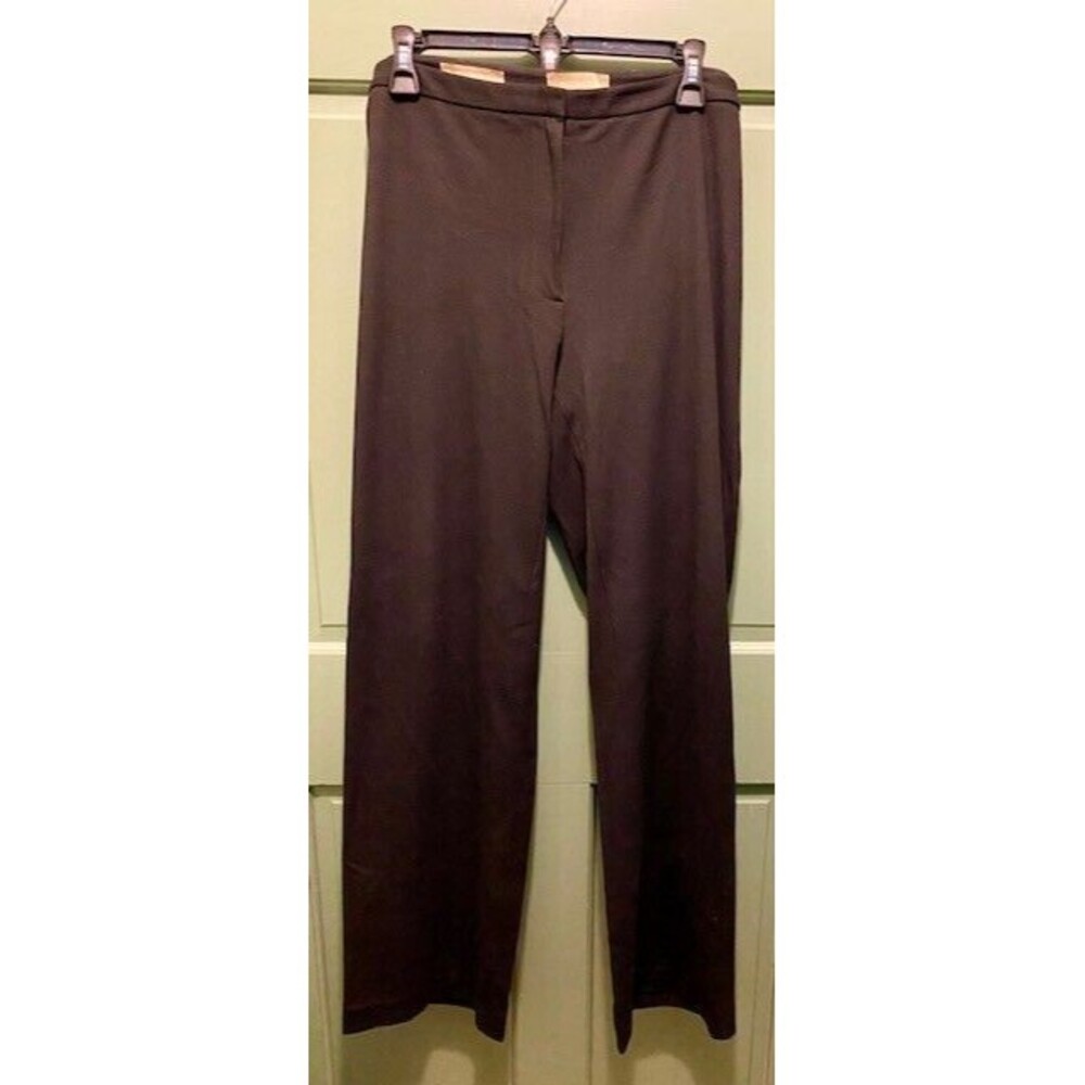 Talbots Womens Plus Size 16W Black Hi-Rise Trouser Pants Minimalistic Career